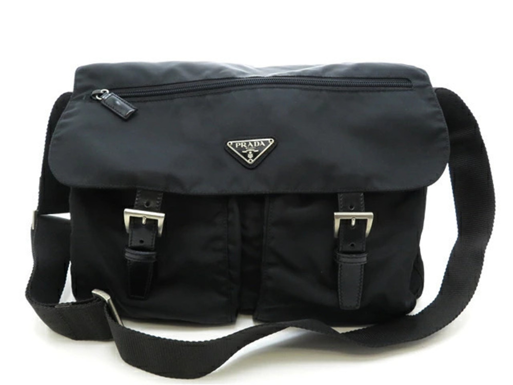 Prada Shoulder Bag Black Messenger
